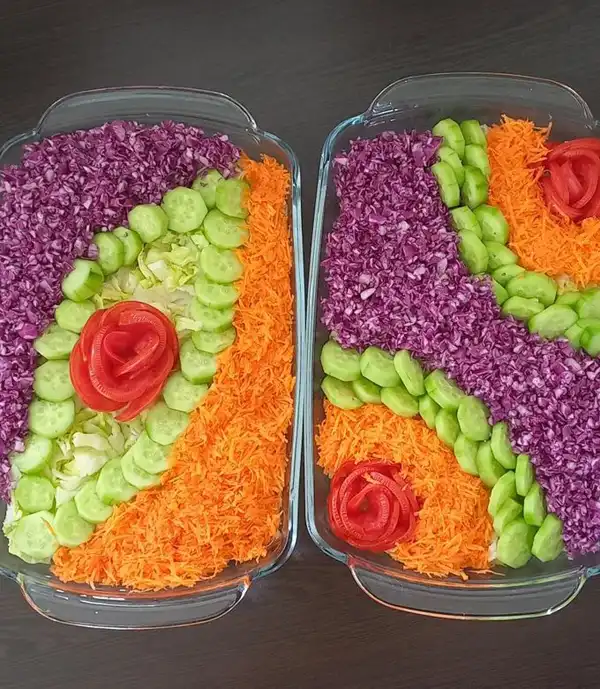 مدل سالاد کاهو + تزیین سالاد کاهو و خیار مجلسی با مدلهای جدید و شیک