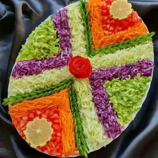 مدل سالاد کاهو + تزیین سالاد کاهو و خیار مجلسی با مدلهای جدید و شیک