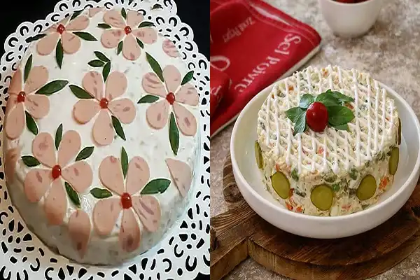 مدل سالاد الویه ساده + جدیدترین تزیینات مدل سالاد الویه ساده برای مهمانی و مجالس