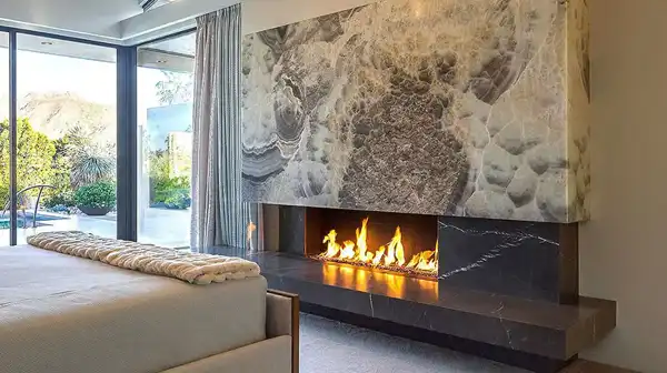 مدل شومینه سنگی + خلق فضایی چشم نواز و جذاب با شومینه های سنگی در نشیمن