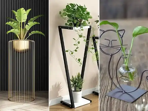مدل استند گلدان فلزی + مدل استند گلدان فلزی طرح های تزیینی مدرن،کلاسیک و خاص