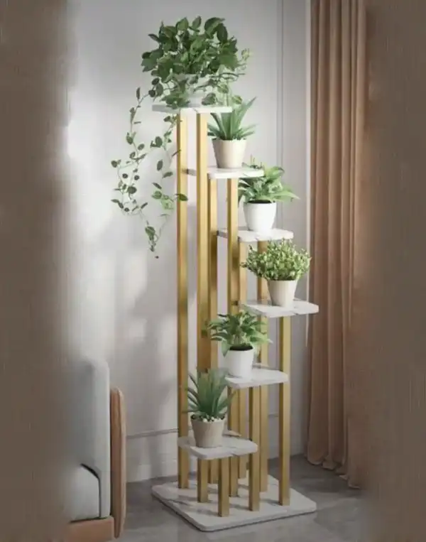 مدل استند گلدان چوبی + مدلهای استند گلدان چوبی ترکیبی محبوب و جذاب با گیاهان