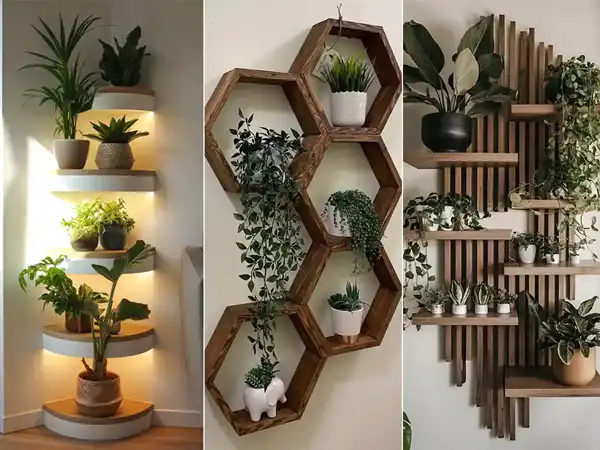 مدل استند گلدان چوبی + مدلهای استند گلدان چوبی ترکیبی محبوب و جذاب با گیاهان