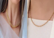مدل زنجیر طلا ایتالیایی زنانه + مدل زنجیر طلا ایتالیایی زنانه محبوب و کلاسیک