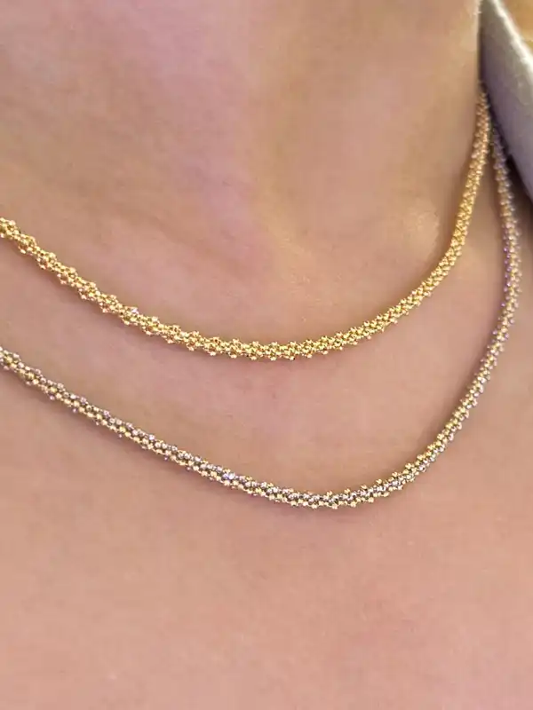 مدل زنجیر طلا ایتالیایی زنانه + مدل زنجیر طلا ایتالیایی زنانه محبوب و کلاسیک