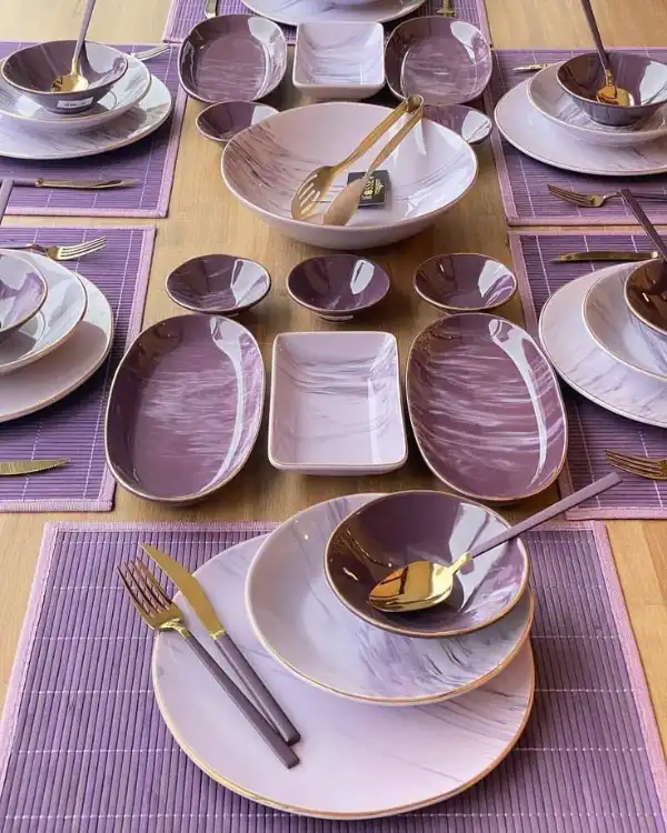 مدل ظرف غذاخوری جدید + میزی جذاب و چشمگیر با مدل ظرف غذاخوری جدید