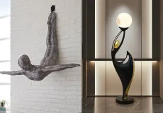 مجسمه بزرگ برای منزل + دکوراسیون مدرن و مینیمال با مجسمه بزرگ برای منزل