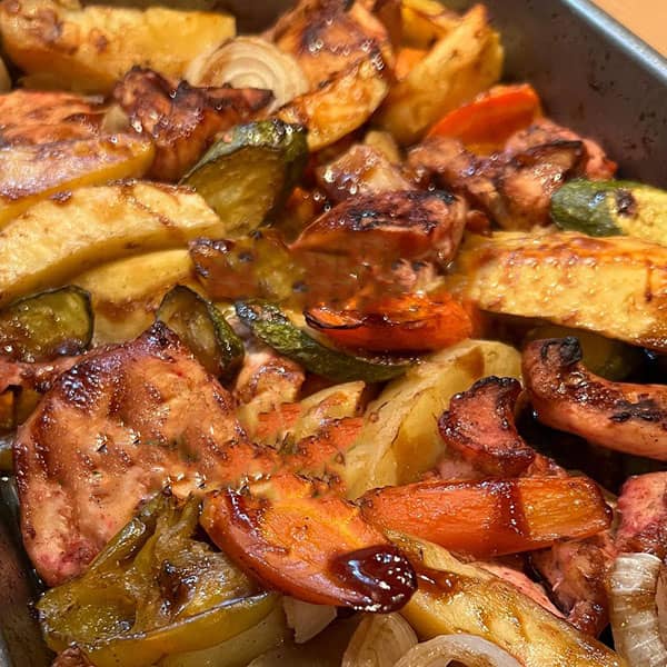 طرز تهیه مرغ با سبزیجات رژیمی