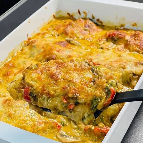 طرز تهیه مرغ و قارچ خامه ای , دستور پخت مرغ و قارچ خامه ای