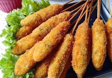 طرز تهیه ناگت مرغ سیخی