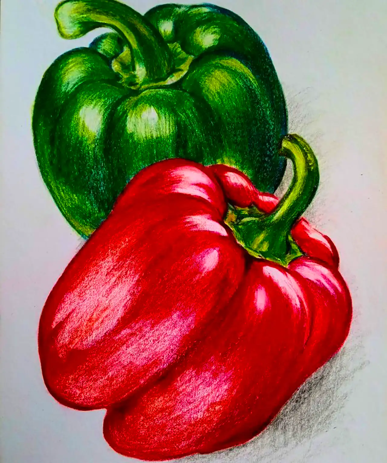 نقاشی سه بعدی با مداد رنگی