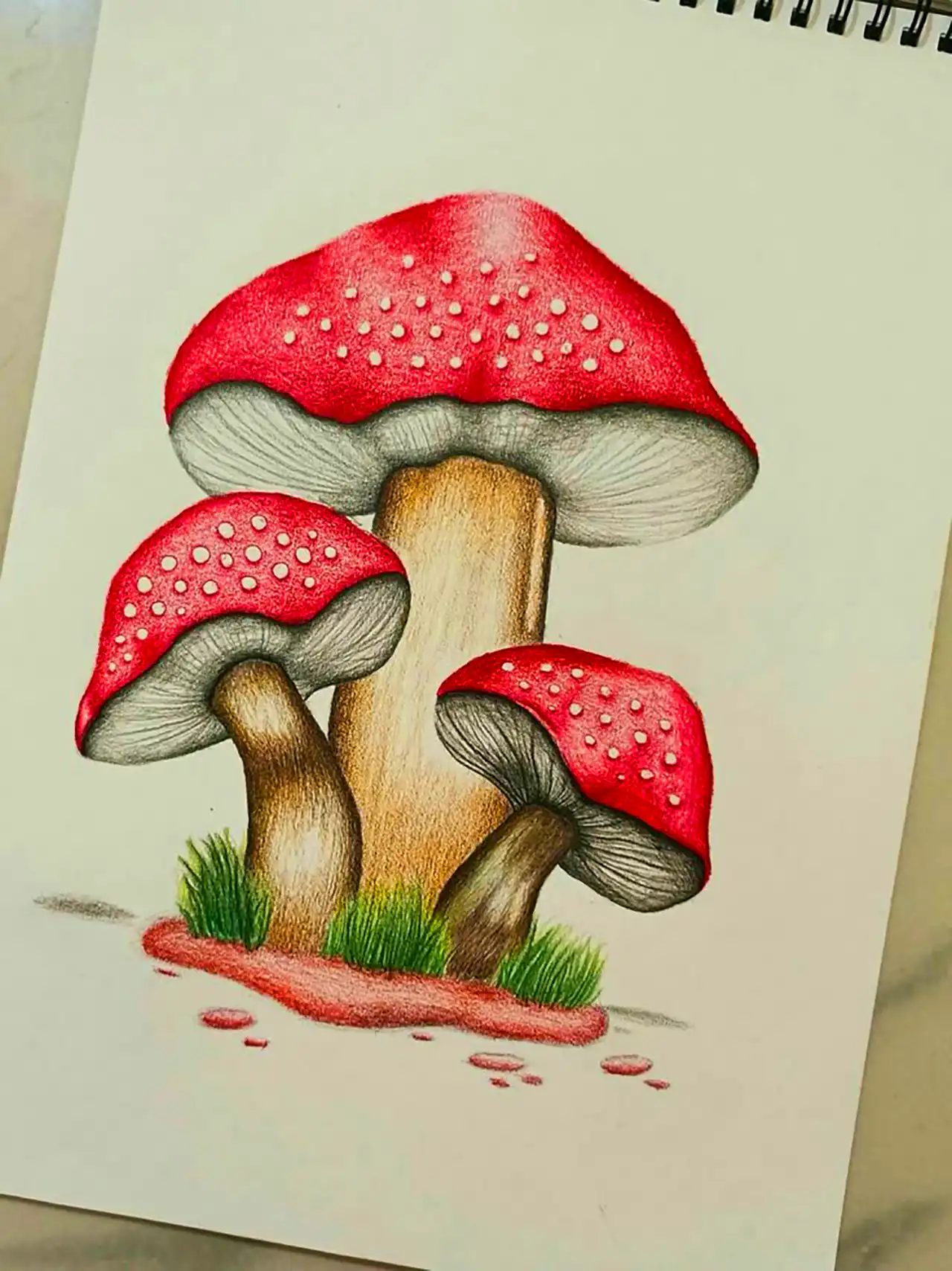 نقاشی سه بعدی با مداد رنگی