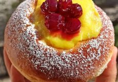 طرز تهیه نان شیرینی کرم دار