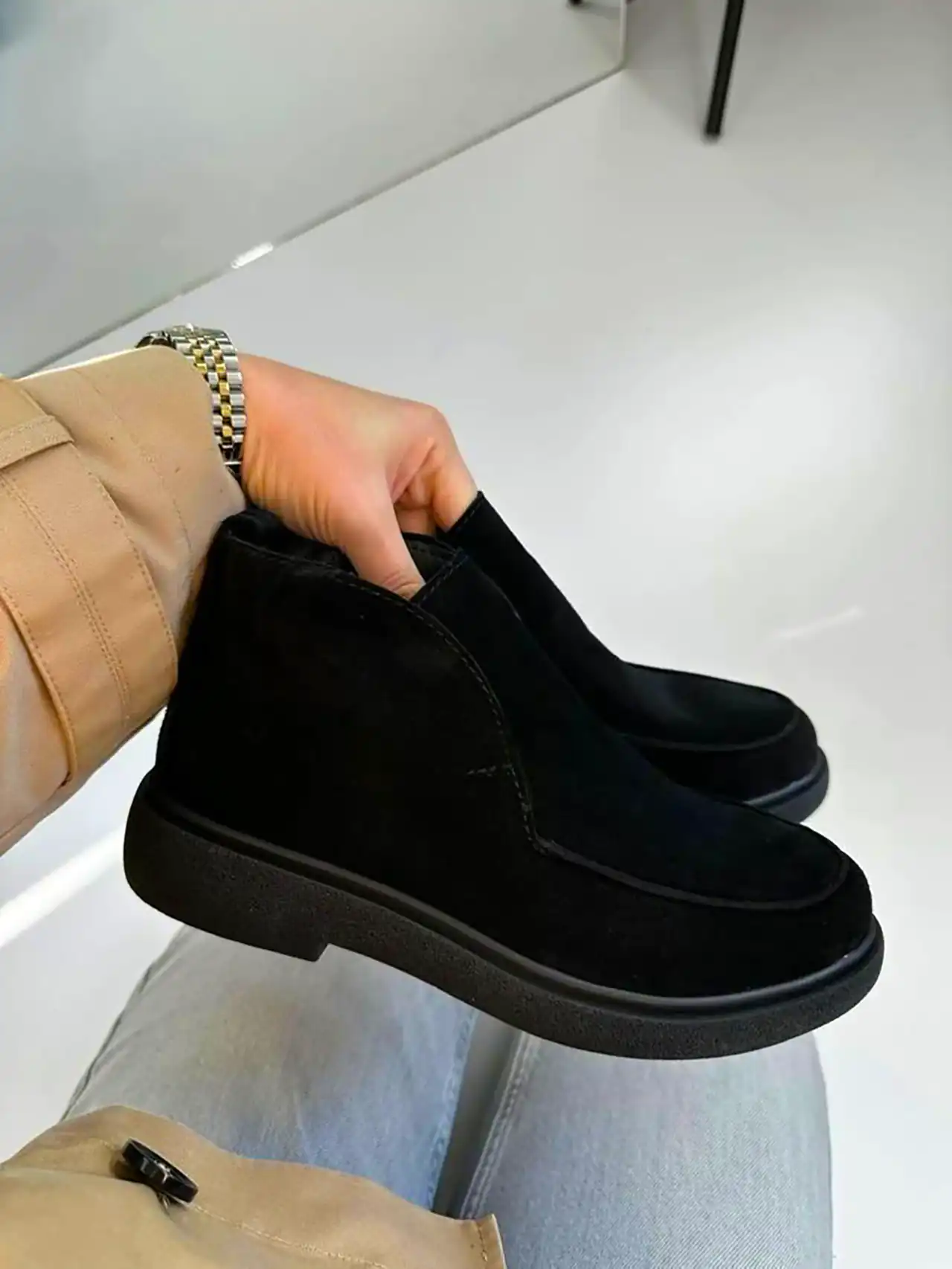 نیم بوت مشکی زنانه