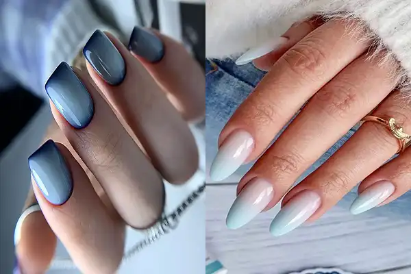 ناخن امبره سفید ابی + ناخن امبره سفید ابی ترند محبوب در دنیای زیبایی ناخن