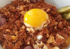 طرز تهیه املت تن ماهی