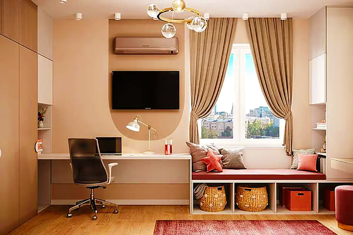 اتاق کار شیک و امروزی