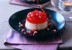 طرز تهیه پاناکوتا انار