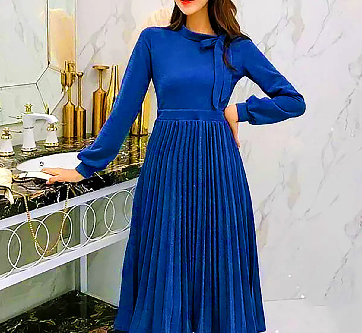 پیراهن کلوش میدی