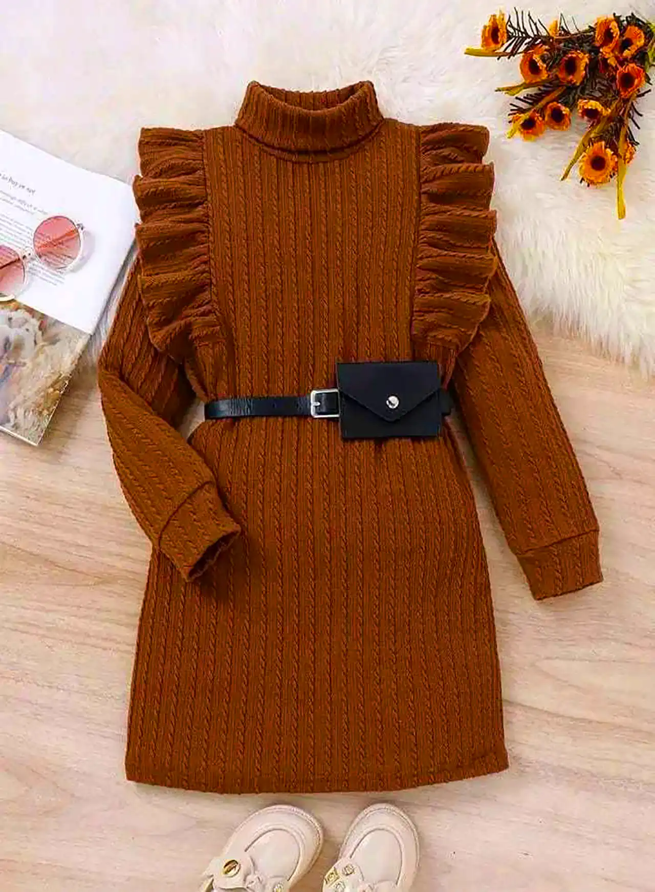 پیراهن میدی بچگانه زمستانی