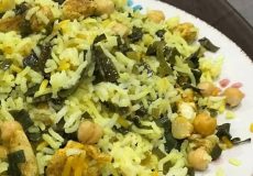 طرز تهیه پلو تره کوهی