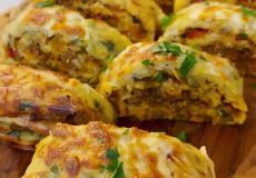 طرز تهیه رولت سیب زمینی و گوشت
