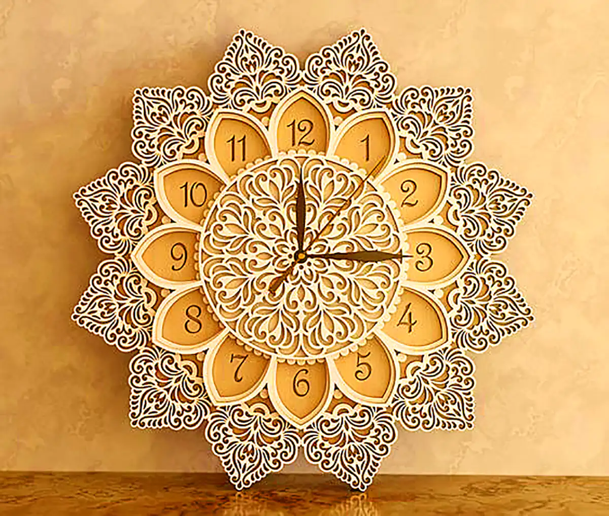 ساعت دیواری رنگی مدرن