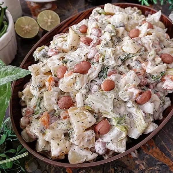 طرز تهیه سالاد لوبیا چیتی