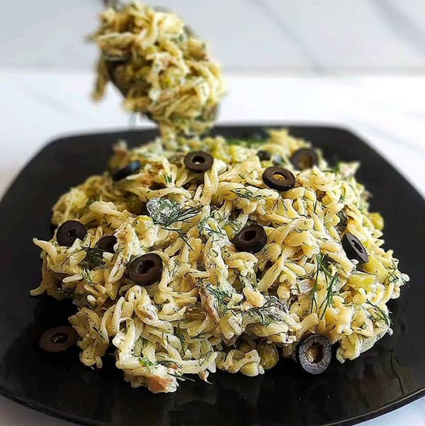 طرز تهیه سالاد ماکارونی با تن ماهی, دستور پخت سالاد ماکارونی با تن ماهی