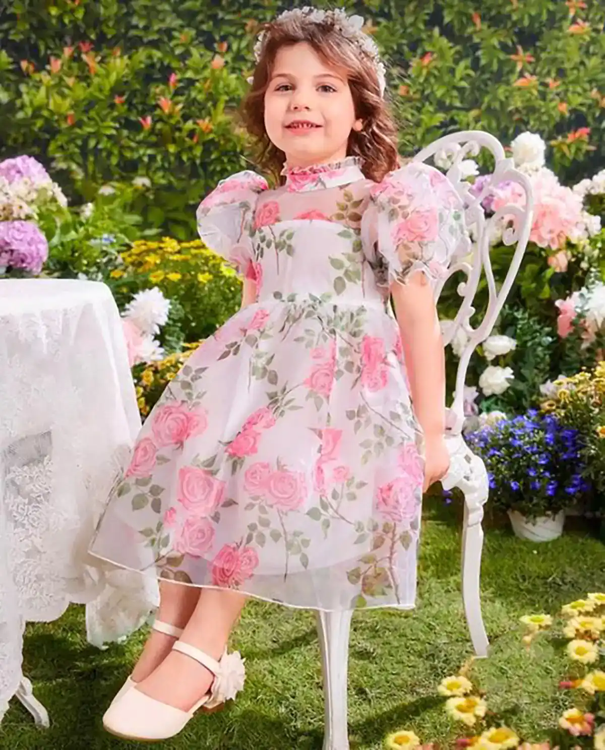 سارافن بلند گل گلی دخترونه