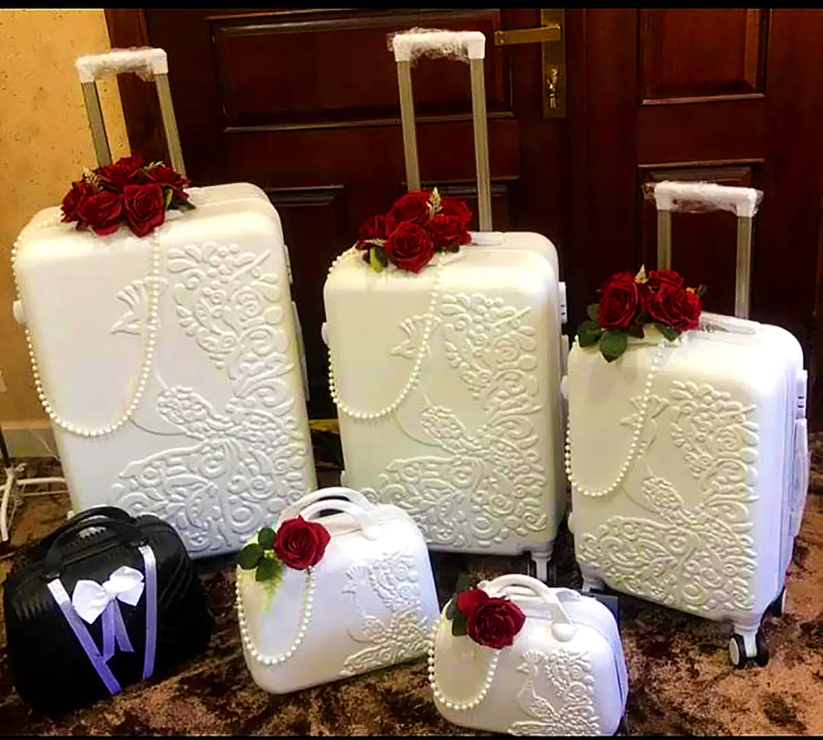 ست چمدون مسافرتی عروس