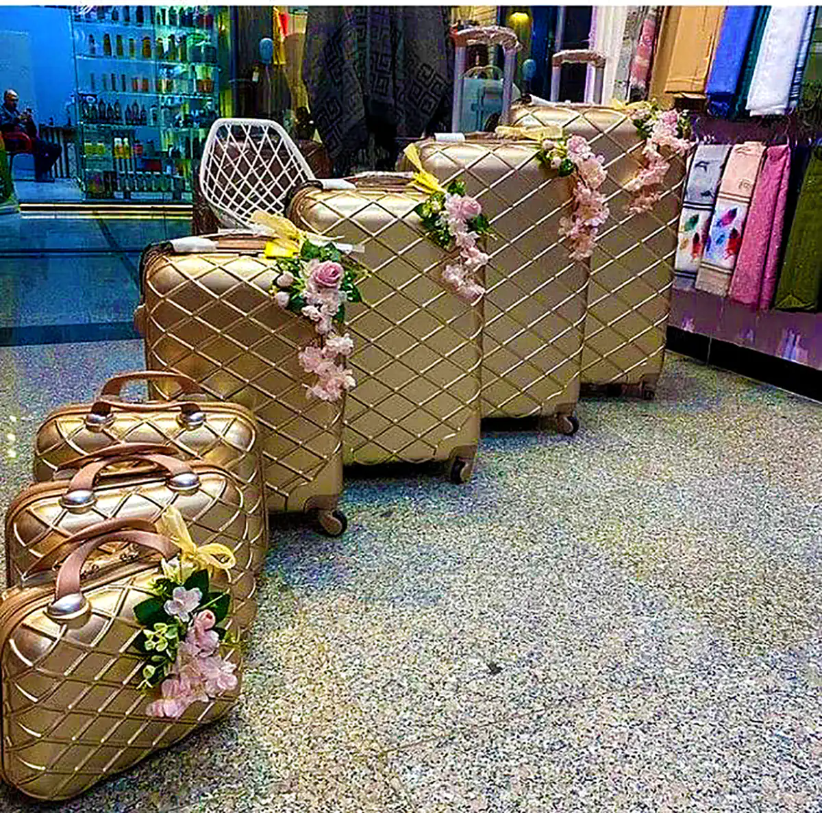 ست چمدون مسافرتی عروس