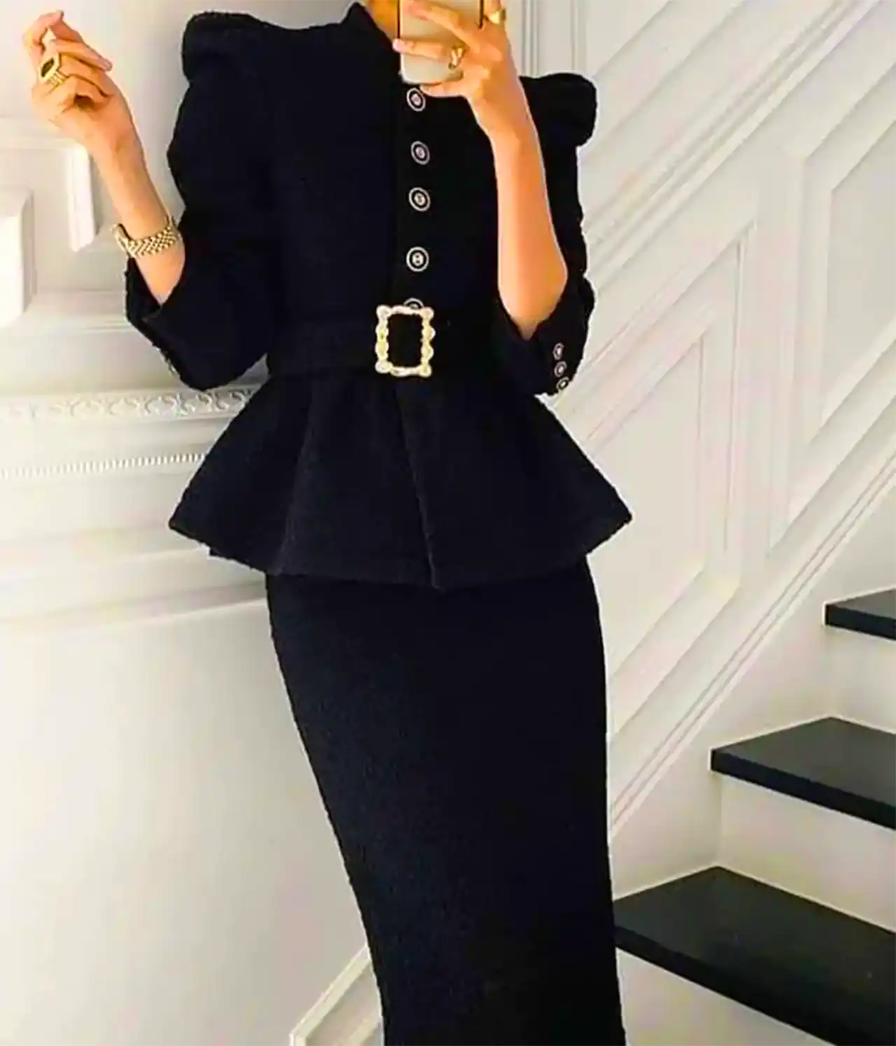 ست کت دامن زنانه شیک کره ای