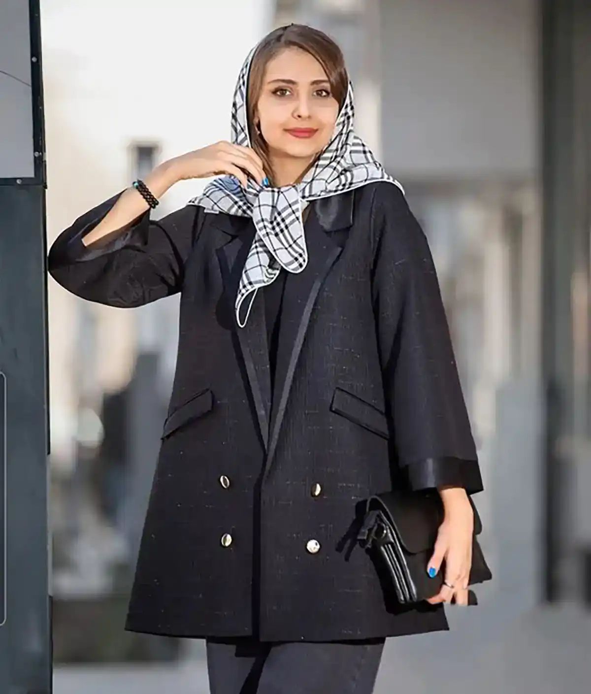 شیکترین مانتو کتی مجلسی مشکی