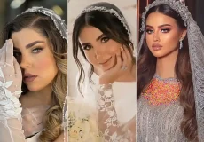 شینیون با تور عربی عروس شیک