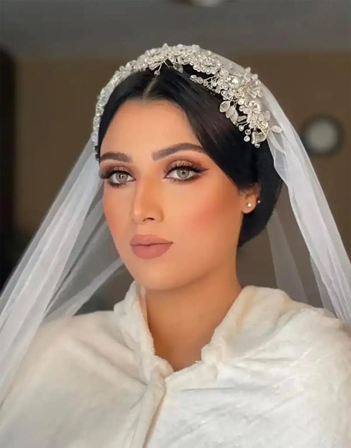 شینیون با تور عربی عروس شیک