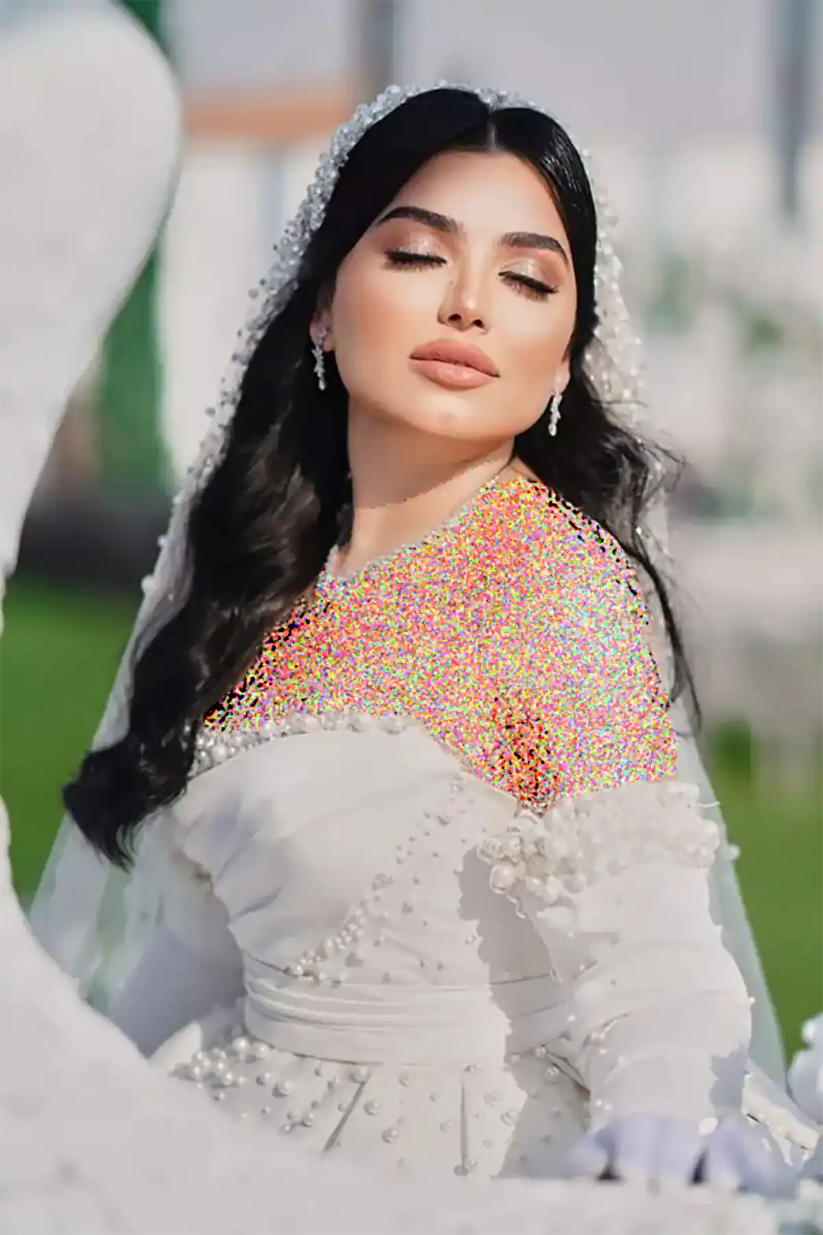 شینیون با تور عربی عروس شیک
