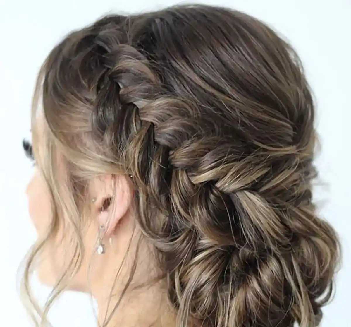 شینیون مو با بافت ساده
