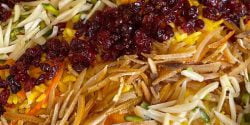 طرز تهیه شیرین پلو ساده با هویج و مرغ و طعمی بی نظیر