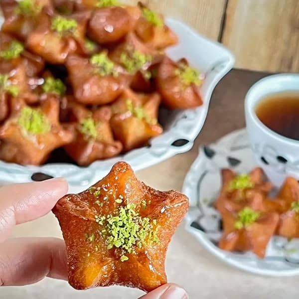 طرز تهیه شیرینی نجمات سمید