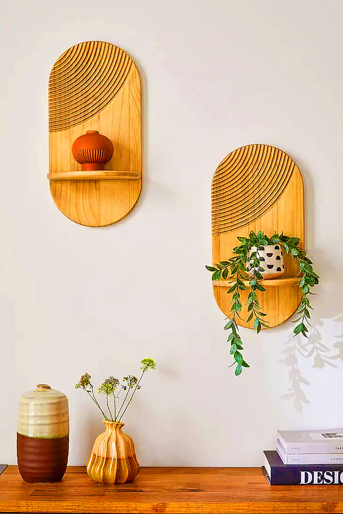 شلف چوبی مینیمال