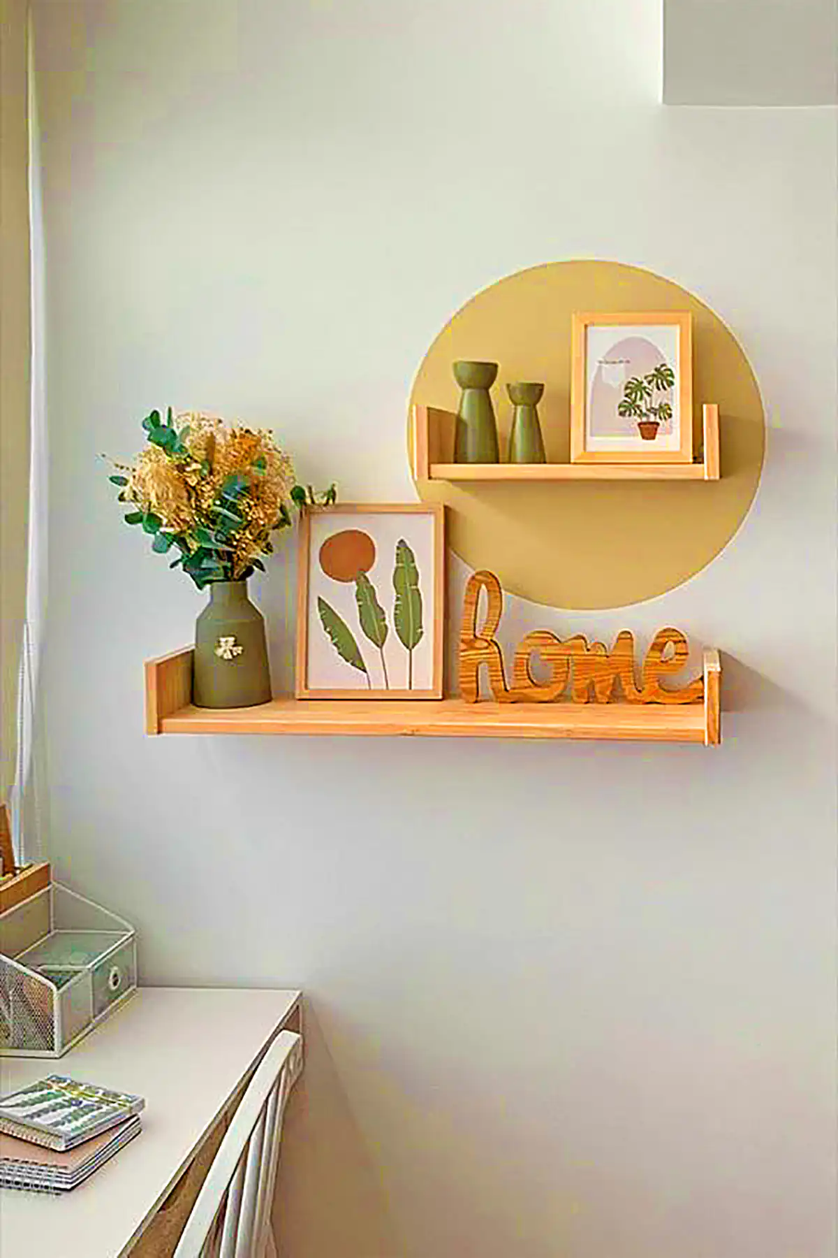 شلف چوبی مینیمال