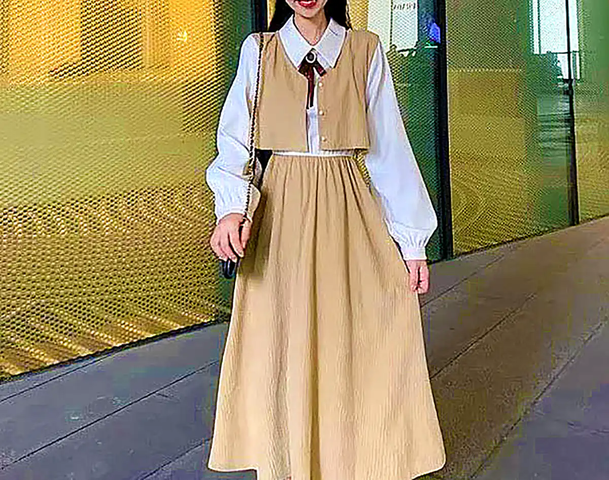 شومیز دامن ساده روزمره 
