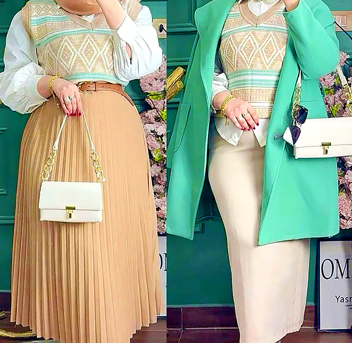 شومیز دامن ساده روزمره 