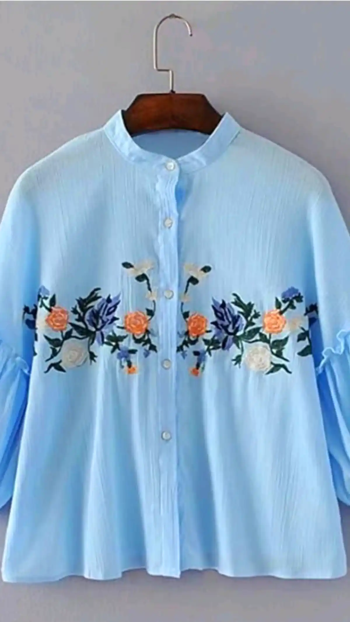 شومیز گلدوزی کژوال