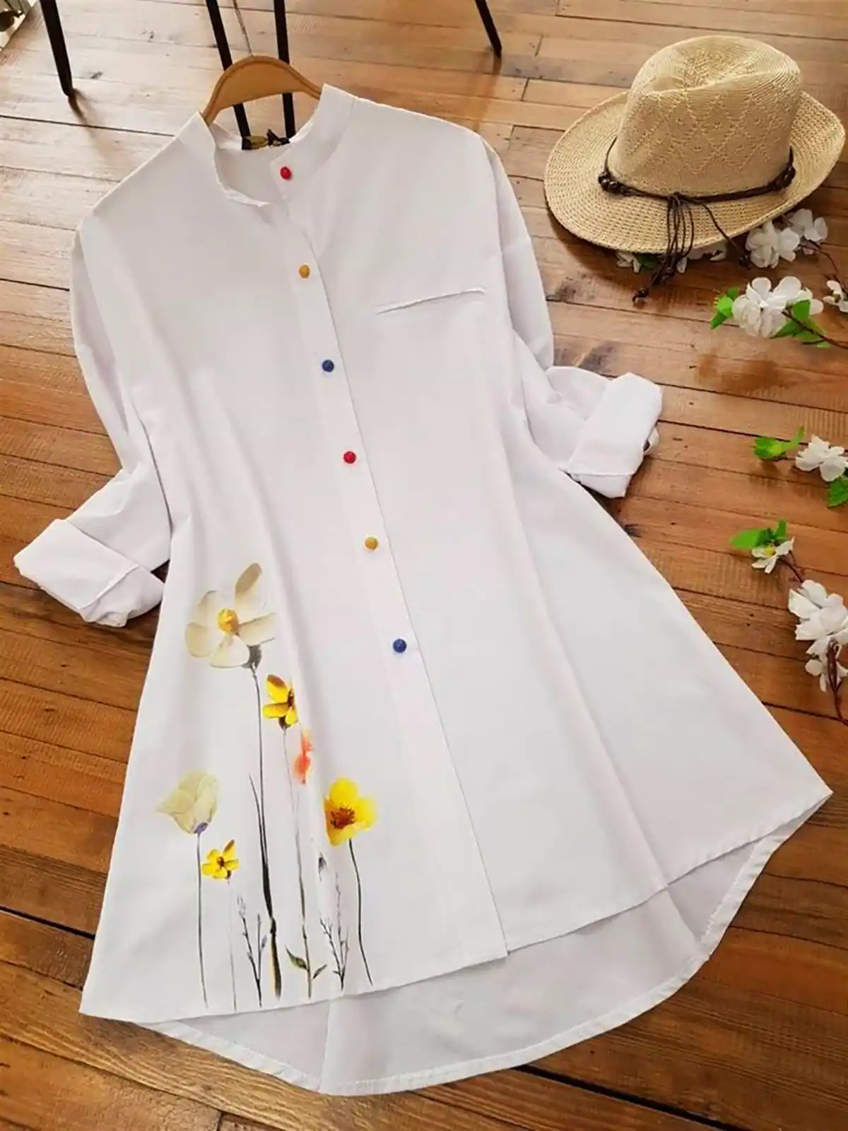 شومیز گلدوزی کژوال