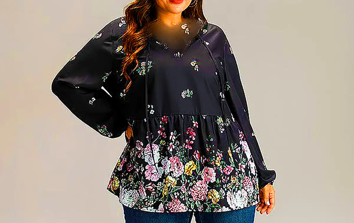 شومیز حریر گل گلی