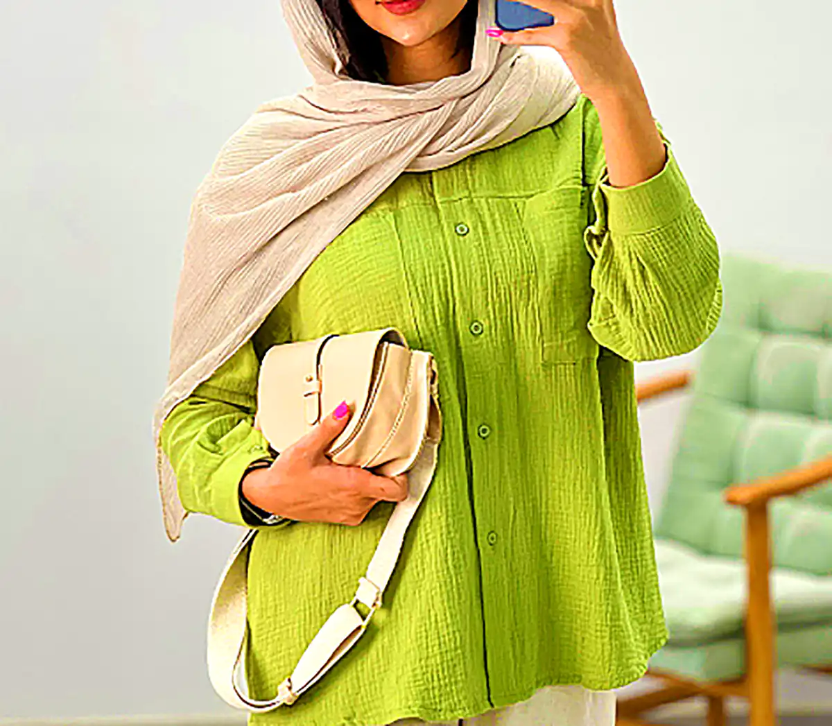 شومیز مانتویی شیک زنانه