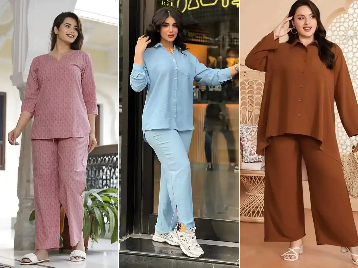 شومیز شلوار ست زنانه رنگی