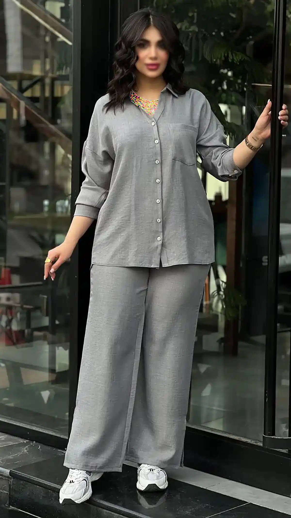 شومیز شلوار ست زنانه رنگی